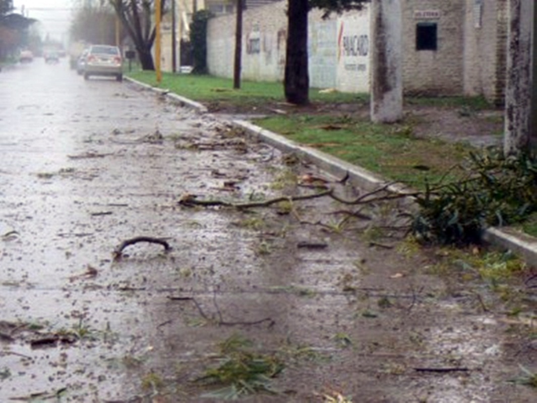 El temporal dejó secuelas en la ciudad y en las localidades