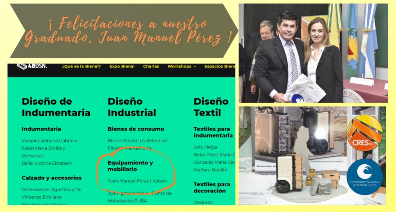 Ternaron en diseño industrial a un egresado del CRESTA