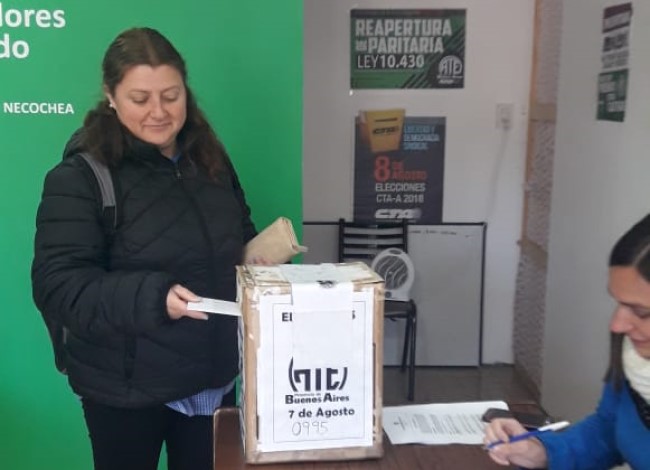 ATE efectuó elecciones y se impuso la Lista Verde con referentes locales