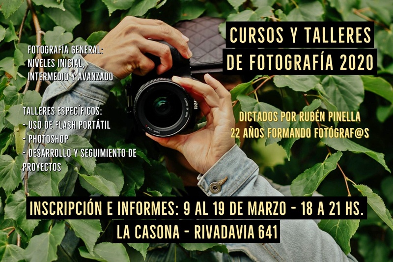 Talleres de Fotografía 2020 en La Casona
