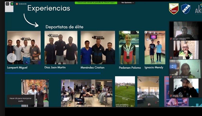 Un centenar de deportistas siguieron la charla de De la Vega