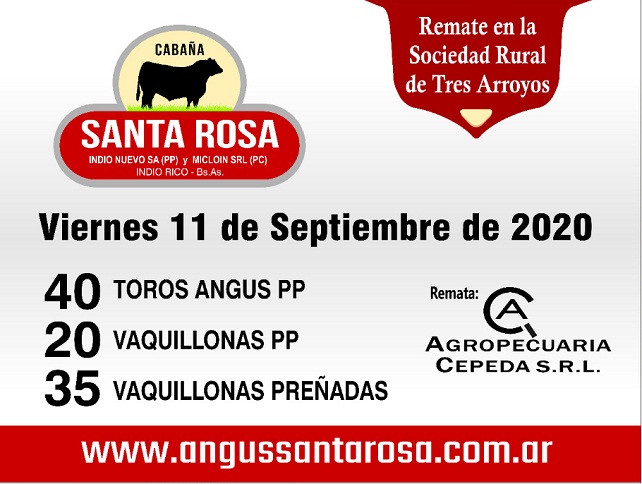 Cabaña Santa Rosa organiza un nuevo remate