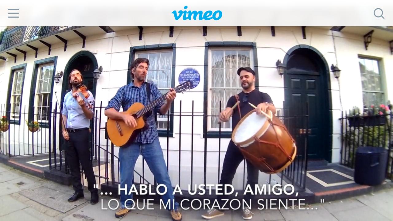 Es músico, de Bellocq, vive en Alemania y recopila imágenes para armar un videoclip sobre San Martín