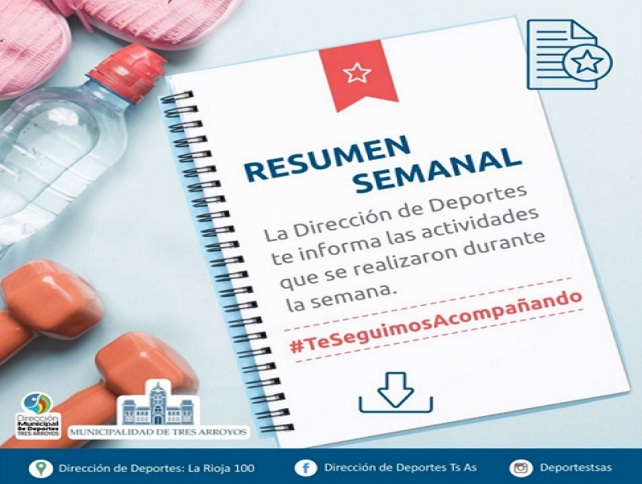 Resumen semanal de la Direccion de Deportes