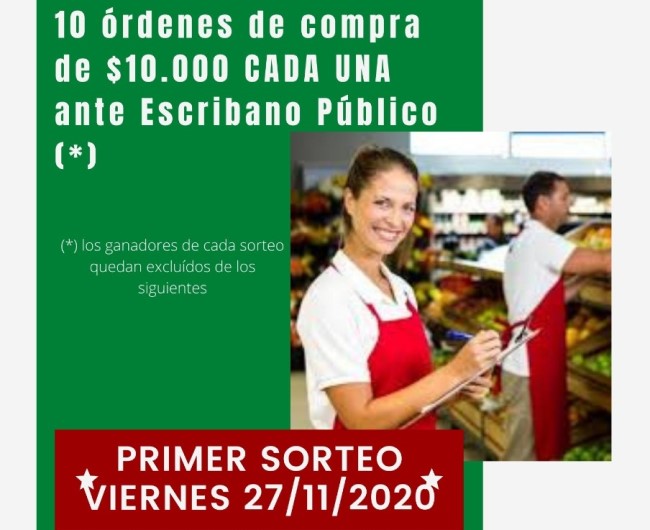 Sin inscripción previa, Empleados de Comercio sorteará órdenes de compra para afiliados