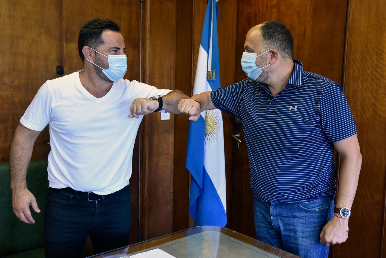 Garate fue recibido por funcionario de Salud provincial