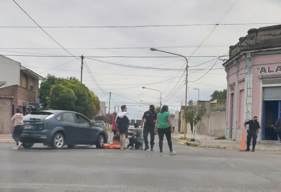 Herido tras colisión en Rivadavia y Pueyrredón