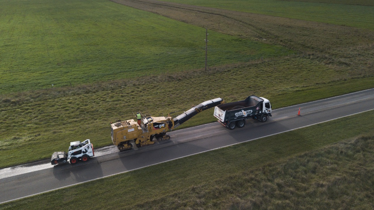 Prosiguen con la obra de ensanche en ruta 73