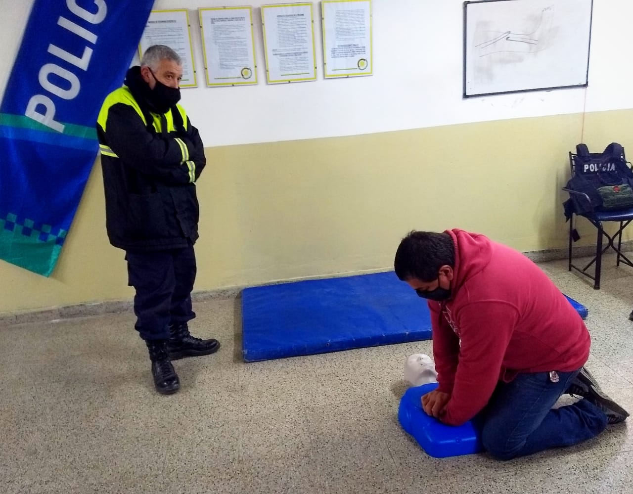 Capacitaron en RCP a personal de la Secretaría de Seguridad