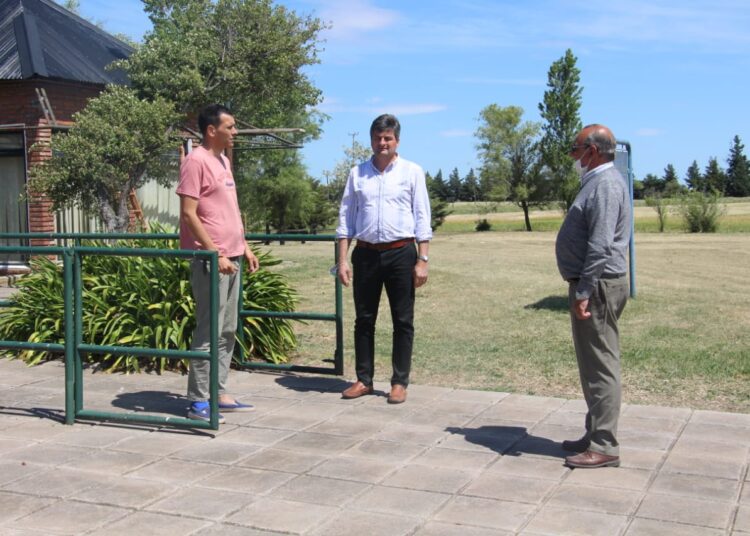 Sánchez visitó los avances de la obra en el Aeródromo
