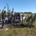 Plantaron casi doscientos árboles en el Polo Educativo