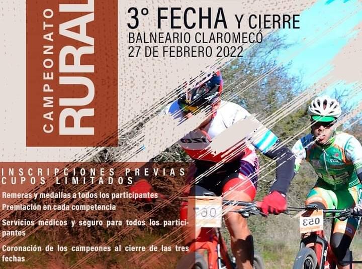 El domingo, nueva fecha del Rural Bike en Balneario Orense