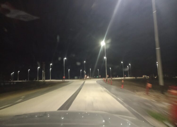 Inauguraron el sistema de iluminación de la rotonda de Ruta 73