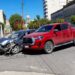 Accidente sin heridos pero con daños severos en Brandsen y Belgrano