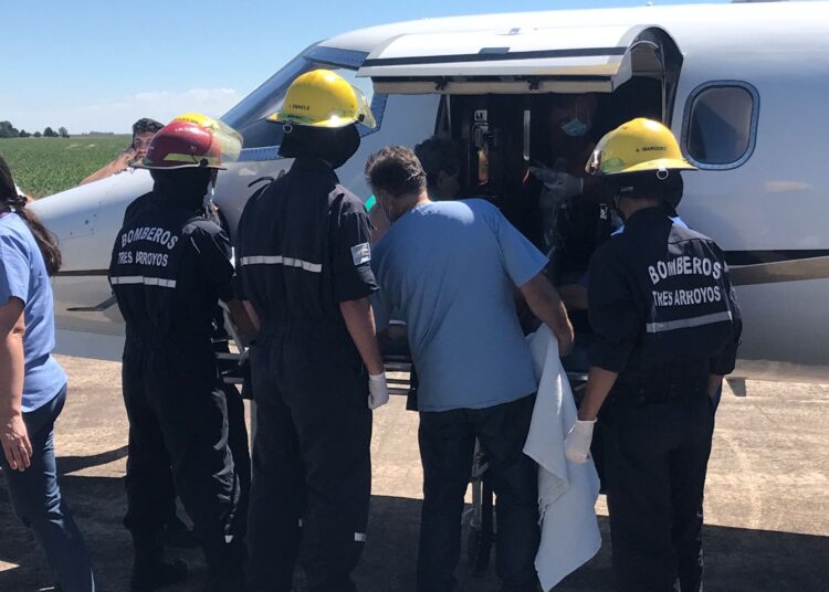 Trasladaron en avión sanitario a un turista riojano