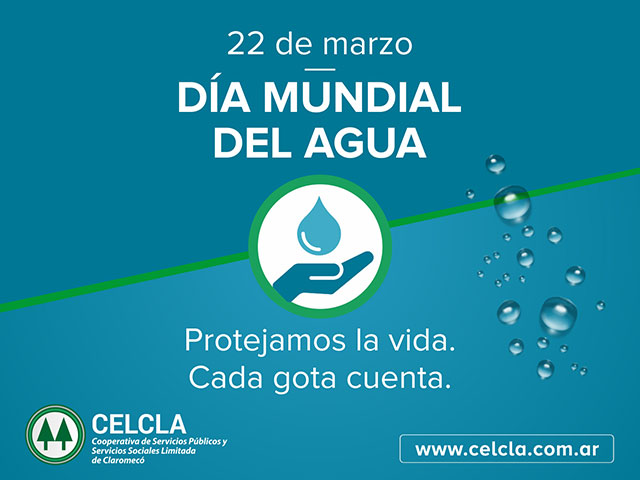 La Cooperativa de Claromecó adhiere al Día del Agua