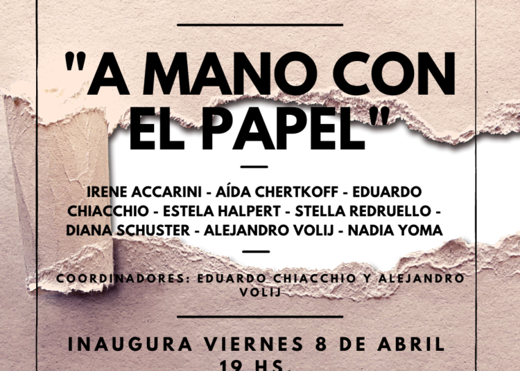 El viernes presentan «A mano con el papel» en el MUBATA