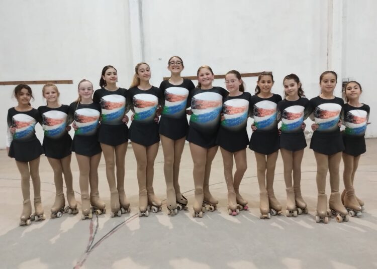 Patinadoras de Colegiales lograron muy buenos resultados en Monte Hermoso