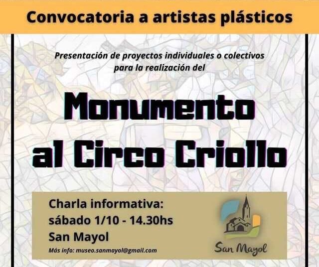 Convocan a artistas para concretar un monumento al circo criollo en San Mayol