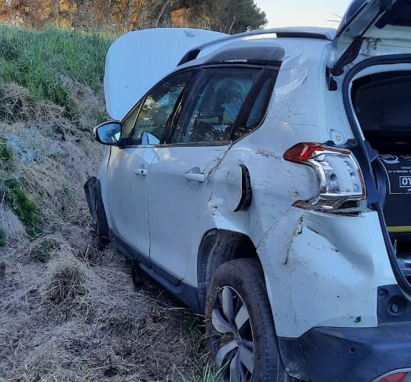 Accidente en la Curva de Guisasola: se despistó y volcó