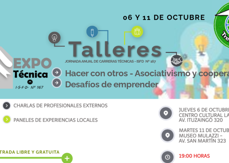 El Instituto 167 convoca a Talleres Expotécnica 2022