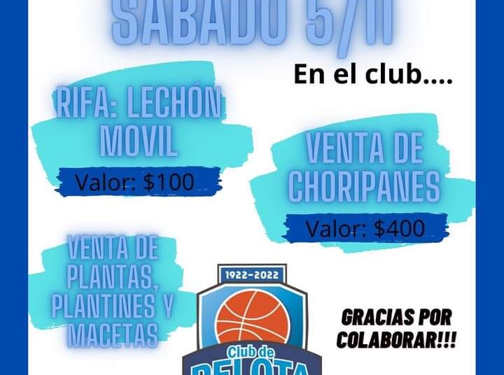 Club de Pelota organiza venta de comida y plantines