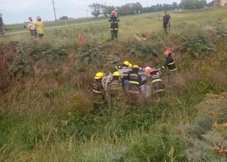 Vuelco y un fallecido en cercanías a Bellocq