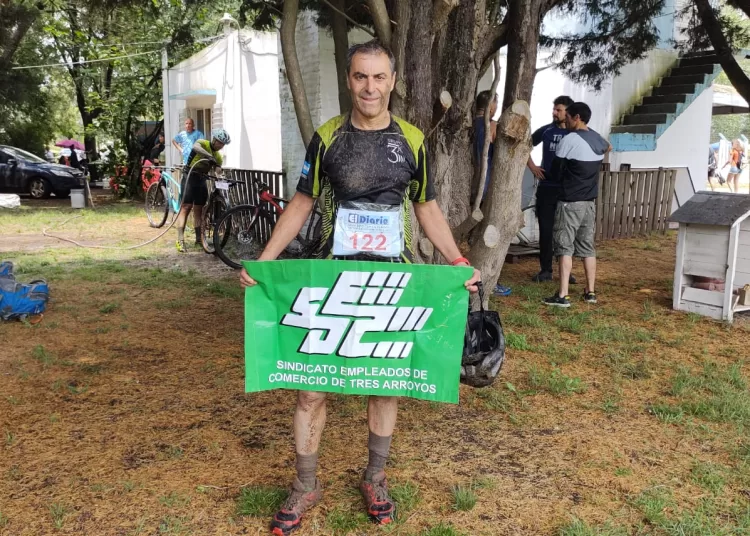 Afiliado de Empleados de Comercio, con buen desempeño en el duatlón El Sendero del León