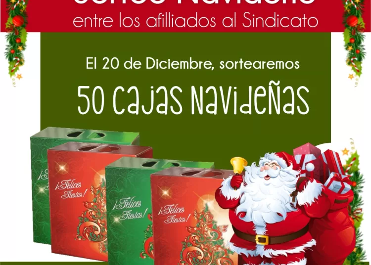 Empleados de Comercio sorteará cincuenta cajas navideñas entre sus afiliados