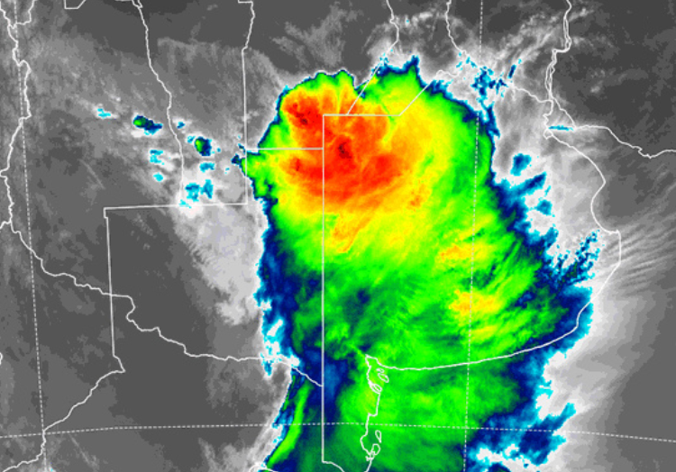 Revalidaron el alerta amarilla por la tarde por tormentas y ocasional caída de granizo