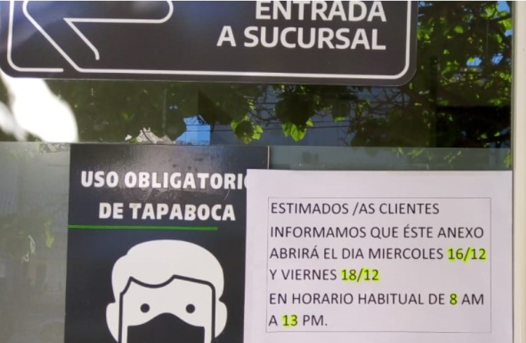 Insisten para que el anexo del Banco Provincia atienda semanalmente en Claromecó