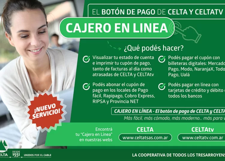 CELTA lanzó “Cajero en línea”, su propio botón de pago
