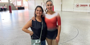 Evelyn Duca en el podio del Nacional de Rosario