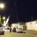 En menos de cinco minutos hubo viento, lluvia, apagón, accidente y hasta un derrumbe