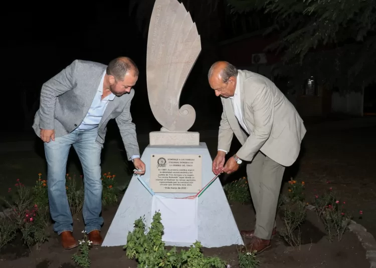Homenajearon a las seis familias italianas pioneras en la siembra de trigo