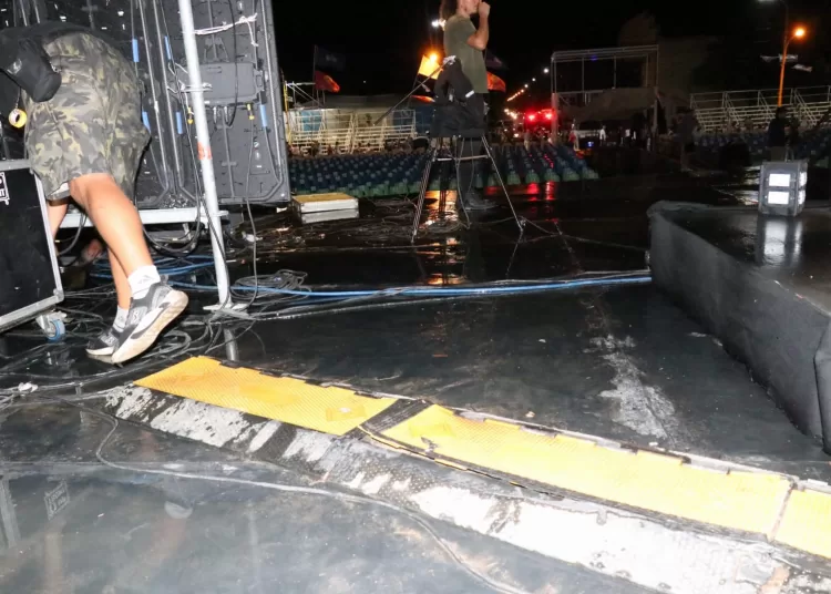 No va más: la lluvia obligó a suspender el show de La Delio Valdéz tras afectar equipos de sonido