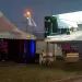 Abajo y arriba del escenario, el Grupo 105 dice presente en la 54º Fiesta Provincial del Trigo