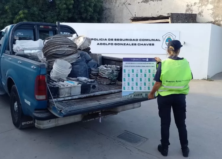 Chaves: compraban chatarra sin autorización y los infraccionaron