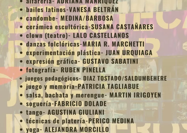 Inscriben para talleres de La Casona y la José Ingenieros