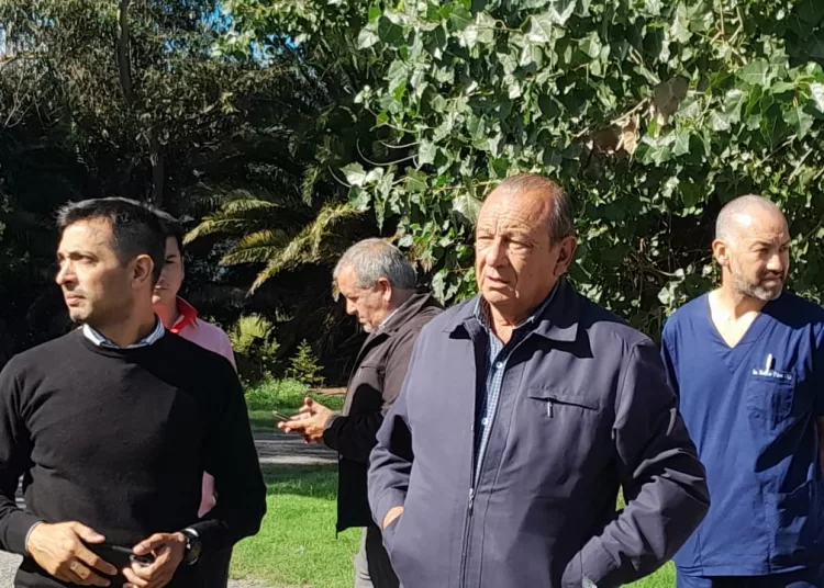 Sánchez recorrió la obra de gas del geriátrico y del Centro de Salud de Orense