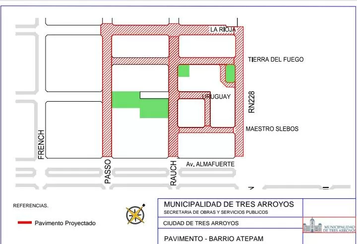 El 10 de abril comenzará la pavimentación en el ATEPAM