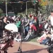Lleno total de Plaza España por la Feria de Abril