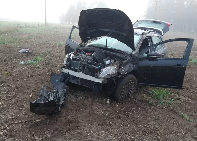 Vuelco y heridos en el cruce de las rutas 3 y 85
