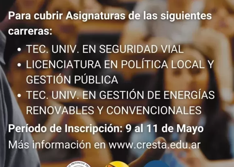 CRESTA – UPSO: Nuevo llamado a concurso docente