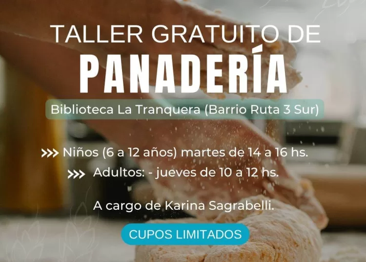 Barrio Ruta 3 sur: Taller gratuito de panadería