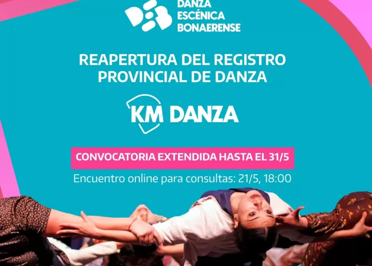 Danza escénica bonaerense extiende el plazo para las inscripciones al registro provincial de danza “Festival KM Danza”