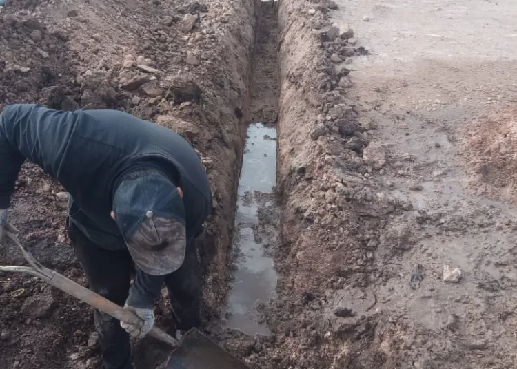 Obras Sanitarias realizó una extensión de agua