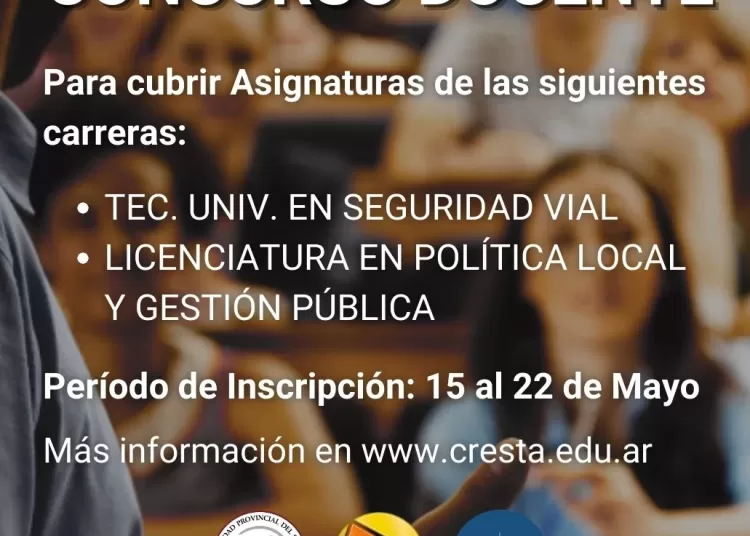 CRESTA – UPSO: Nuevos llamados a concurso docente