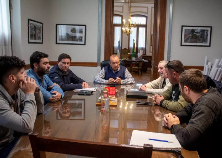 Visita del sindicato Asura Bahía Blanca al intendente y secretario de Medio Ambiente