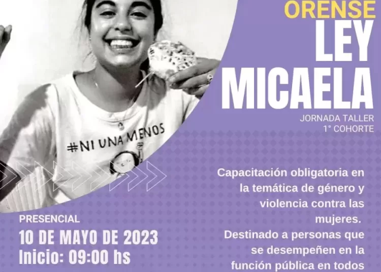 Capacitación sobre la Ley Micaela en Orense